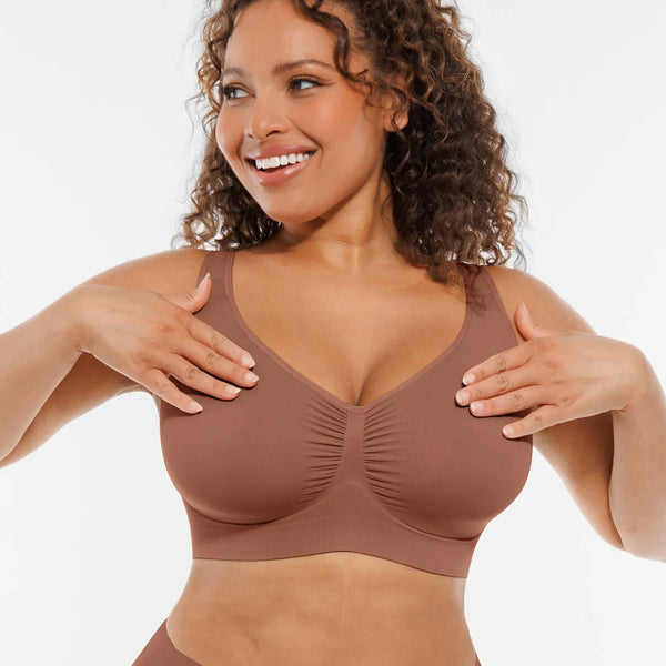 Soutien-gorge quotidien sans armatures à larges bretelles